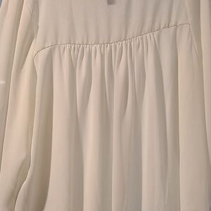 Long sleeve blouse white size large from gap